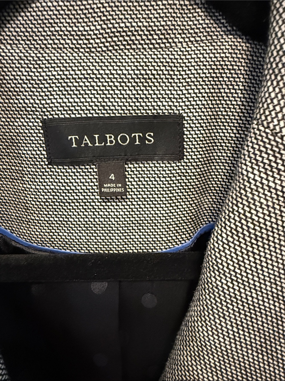 Talbots Tweed Notch-Lapel Two-Button Blazer - Picture 2 of 8
